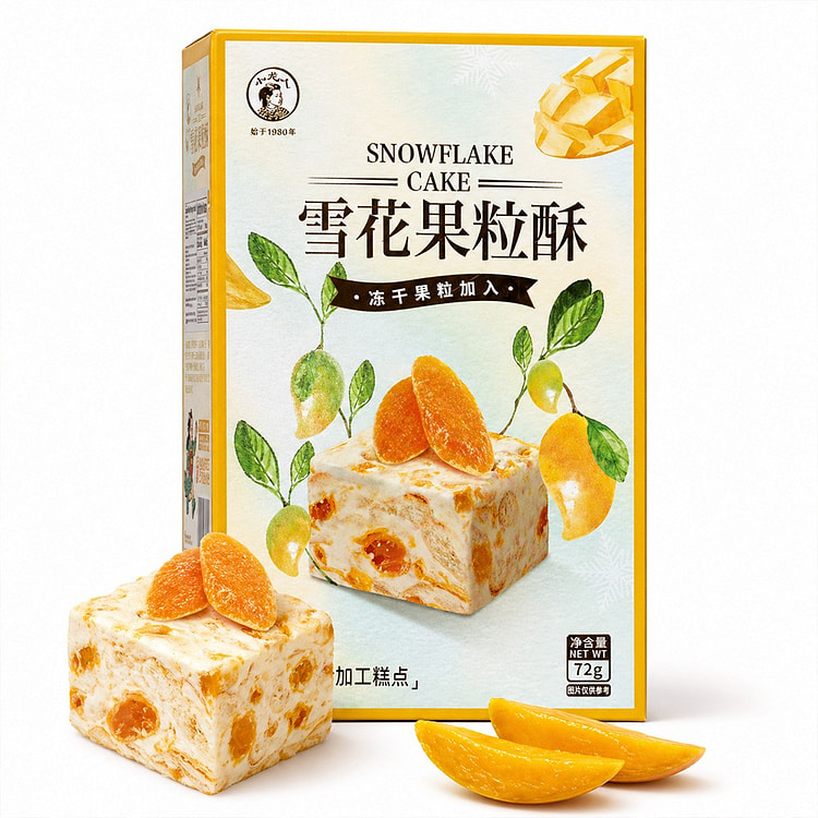 小龙人 雪花果粒酥 芒果味 72 克