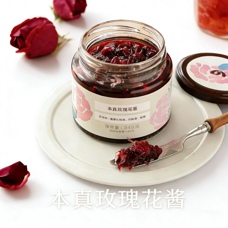 南食召本真玫瑰花酱洁净配方新鲜摘 245 克
