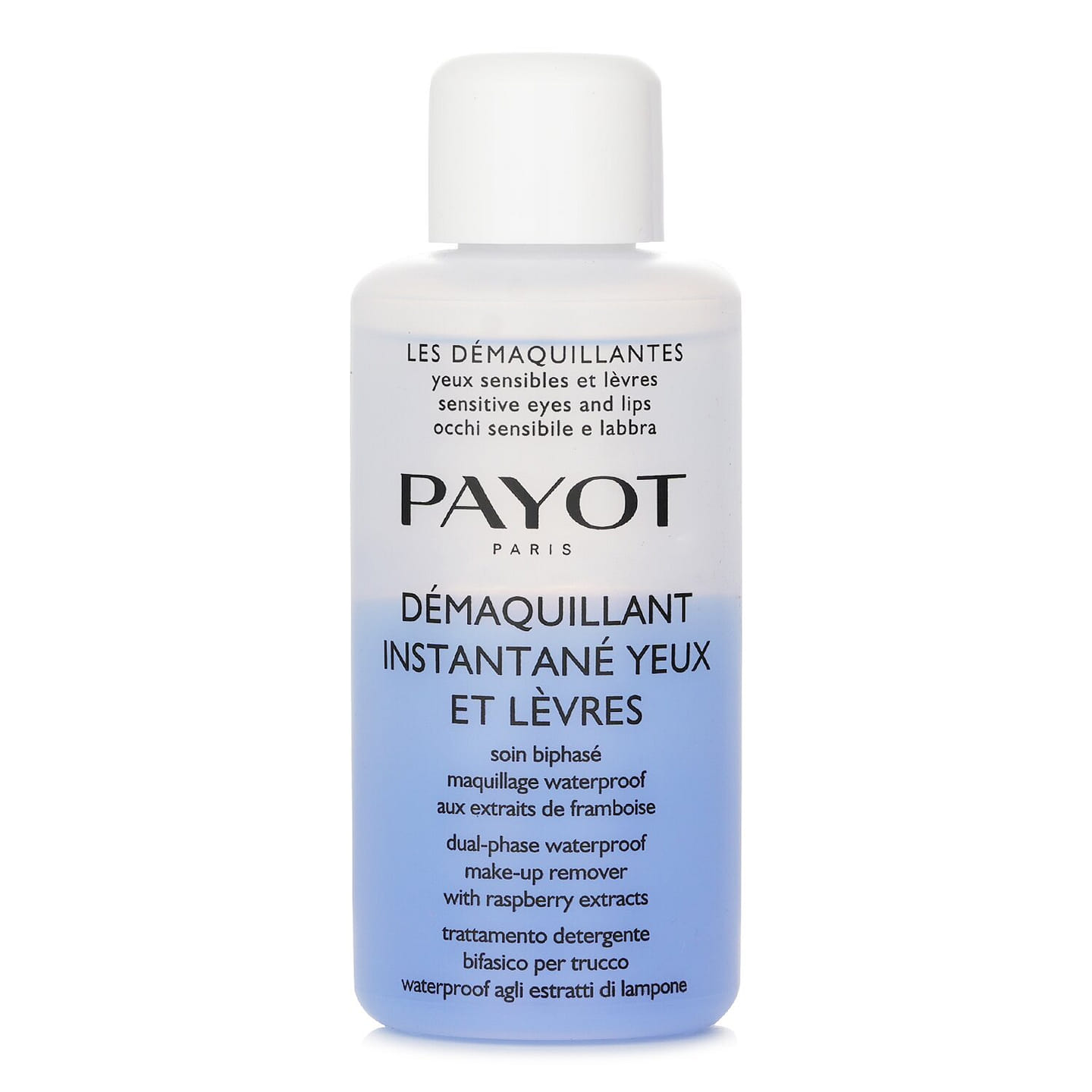 Payot Les Demaquillantes Demaquillant Instantane Yeux Dual-Phase Waterproof Make-Up Remover – For Sensitive Eyes (Salon Size) 200ml/6.7oz 200 ml