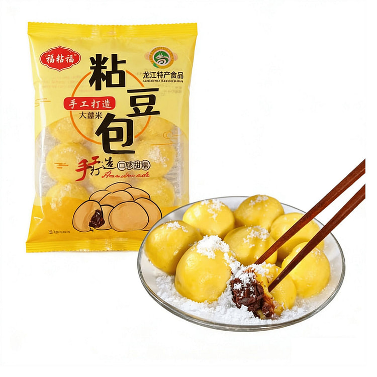 福粘福 东北老式粘豆包 360g