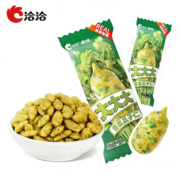 洽洽新品上市大大香菜瓜子仁美味冻干零食解馋小吃 14 克*5 包