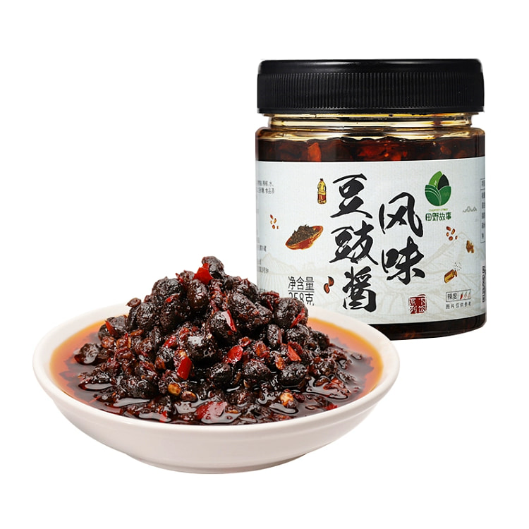 田野故事 风味豆豉酱258g*1瓶 下饭辣酱
