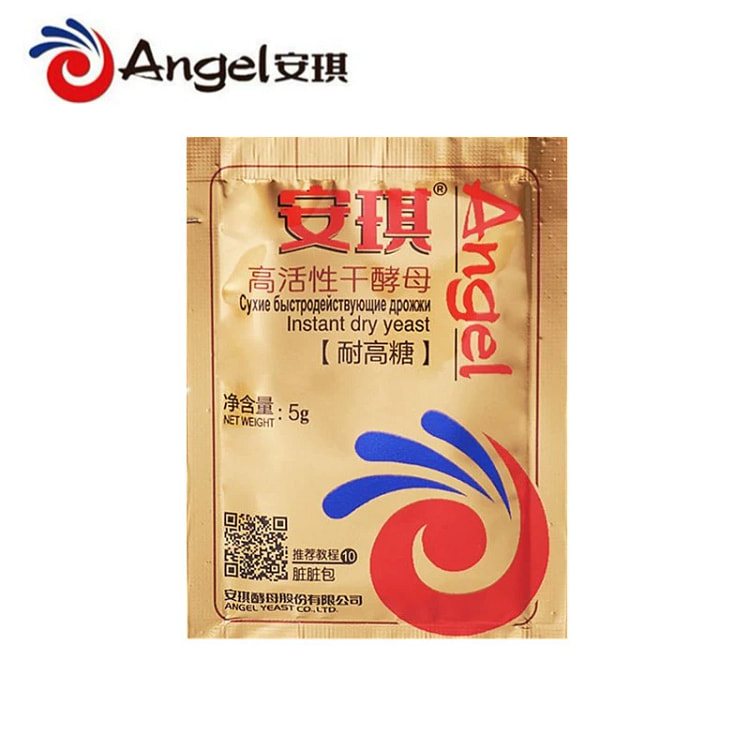 安琪高活性干酵母粉耐高糖型做面包馒头包子吐司发酵粉5g*5袋