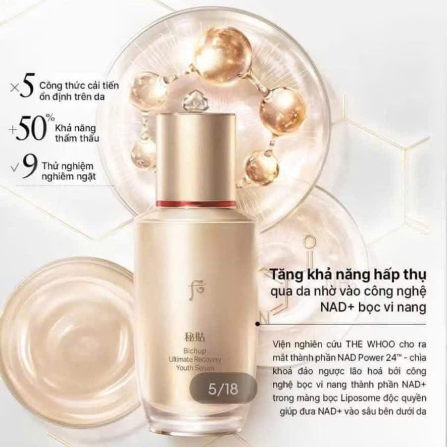 The Whoo Bichup Ultimate Recovery Youth Serum Set 1 box - Weee!
