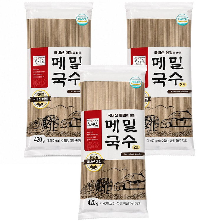Bongpyeongchon Buckwheat Noodles 420 g*3 pack