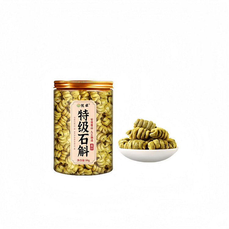 特级霍山石斛铁皮石斛50g枫斗中药材鲜条 50 克