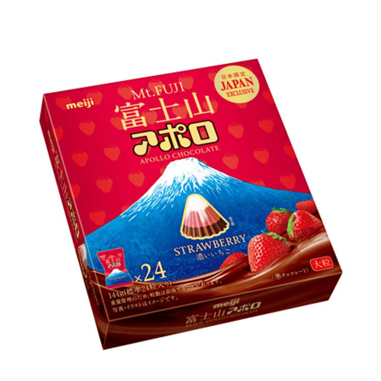 小粒チョコ 富士山アポロ濃いいちご 144g 144 グラム