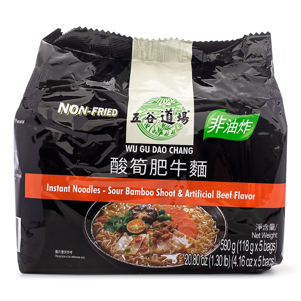 Wu Gu Dao Chang Instant Noodles, Sour Bamboo Shoot and Beef Flavor Weee!