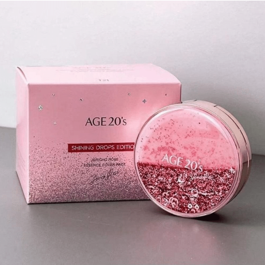 AGE 20’s Shining Drop Edition Jericho Rose Essence Pink Pact Pink Latte 1 each