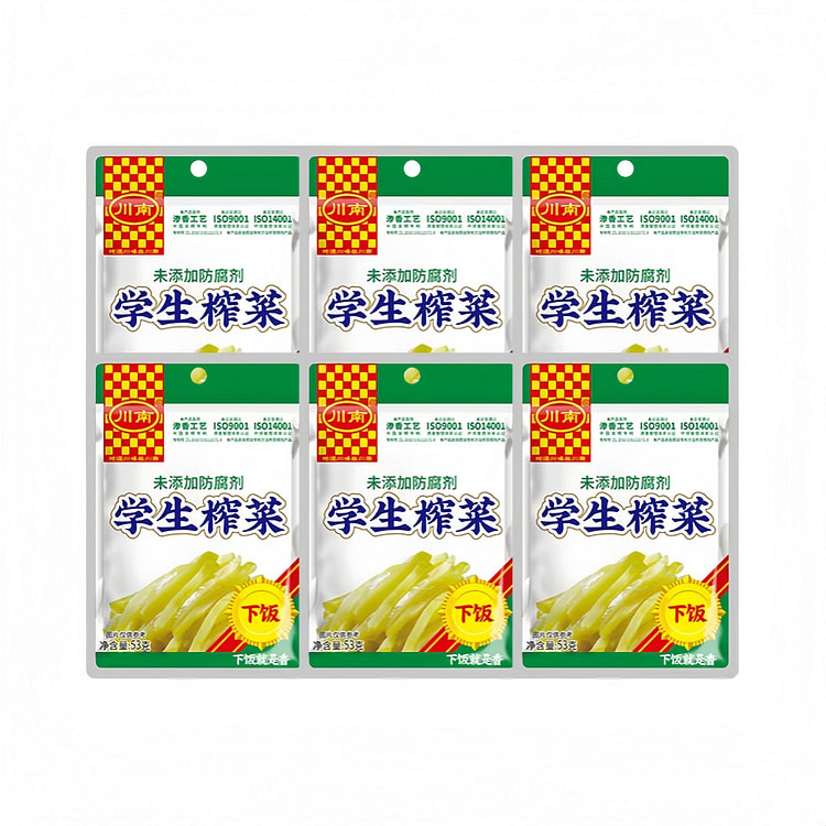 川南 学生榨菜饭菜榨菜丝53g*6袋 318 克