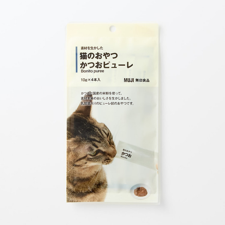 無印良品 かつおペーストキャットスティック 10g×4 1 個