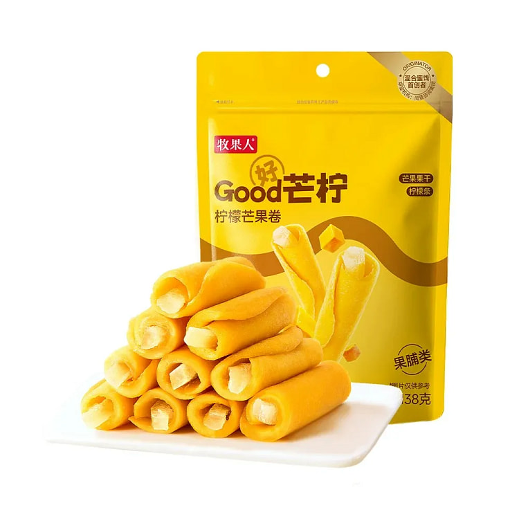 牧果人 good芒柠 柠檬芒果卷 138 克