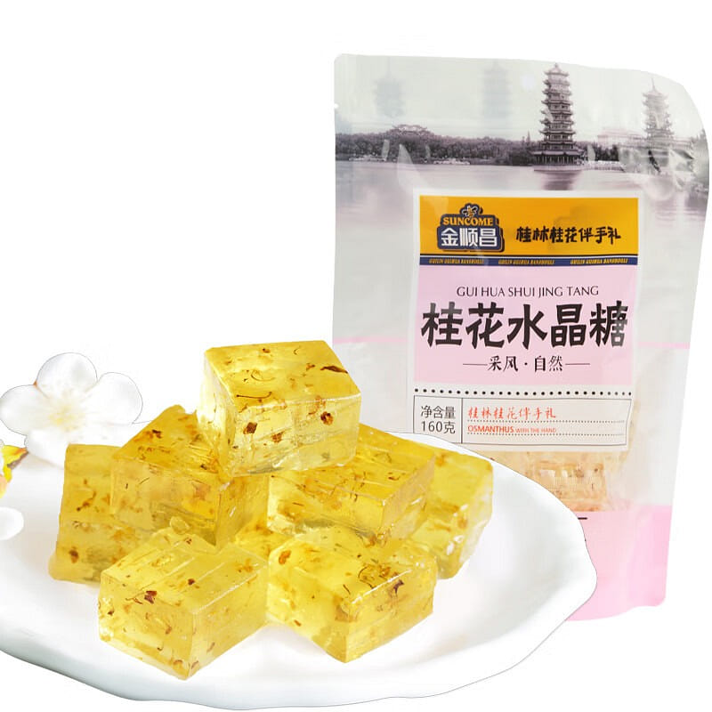 Jin Shun Chang Osmanthus Crystal Sugar 160g 160 g