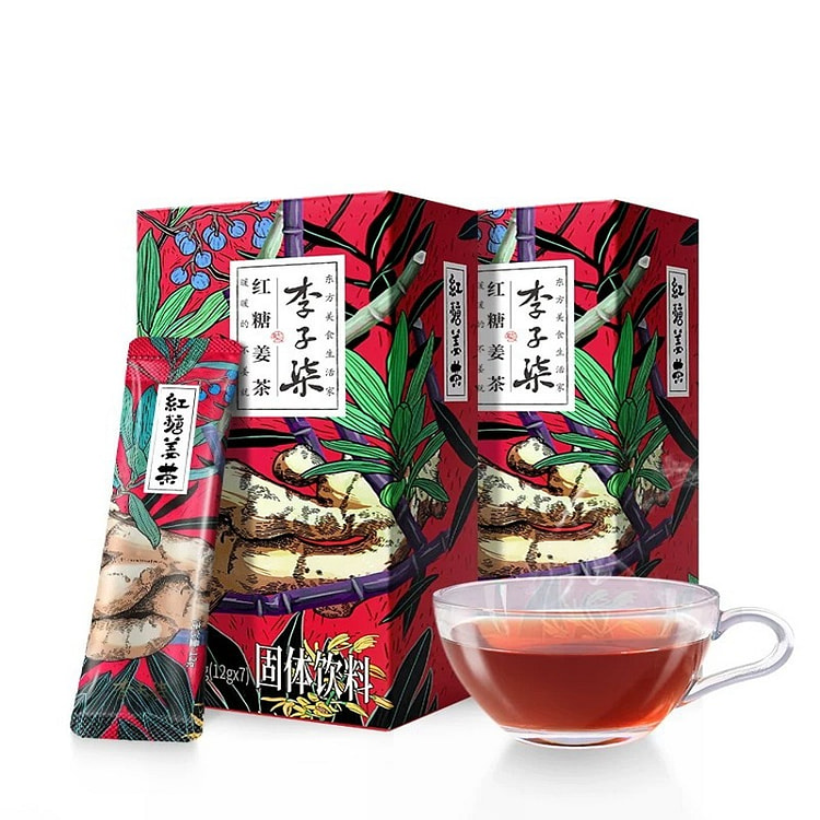 李子柒红糖姜茶84g*2冲泡冲饮手工姜茶 168 克
