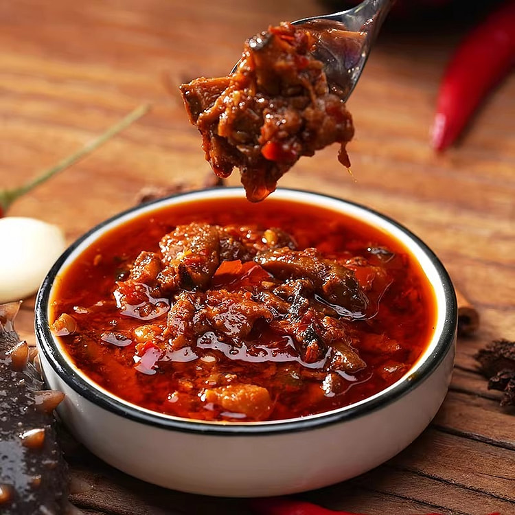 海参香菇酱165g拌饭酱炸酱拌面酱香辣酱 165 克