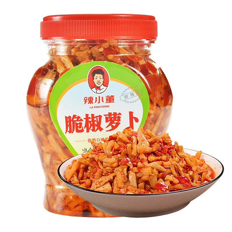 辣小董 脆椒萝卜干458g 湖南农家下饭菜即食酱菜