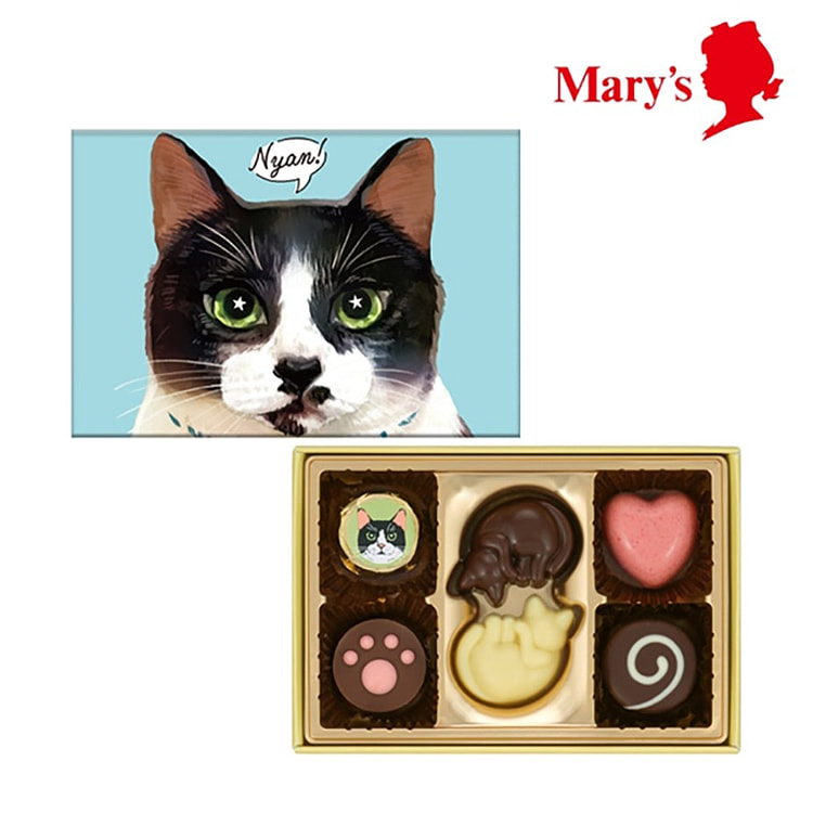 Mary's Valentine giới hạn Nekomyamire Nyasoted sô cô la 6 miếng