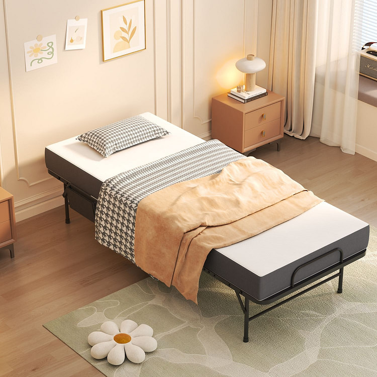 Folding Bed With Mattress Portable Guest Cot 1 count