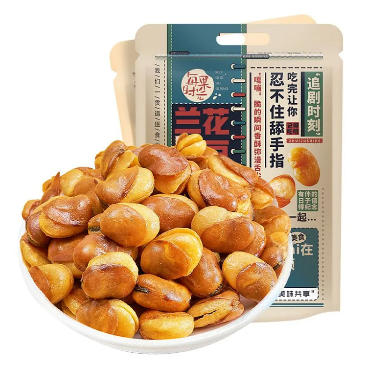 每果时光香辣味蚕豆兰花豆500g*1袋 500 克