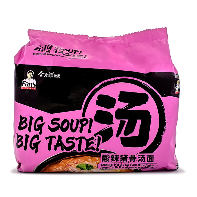JinMaiLang Fan's Kitchen 方便面 酸辣猪骨味 5包 1 份