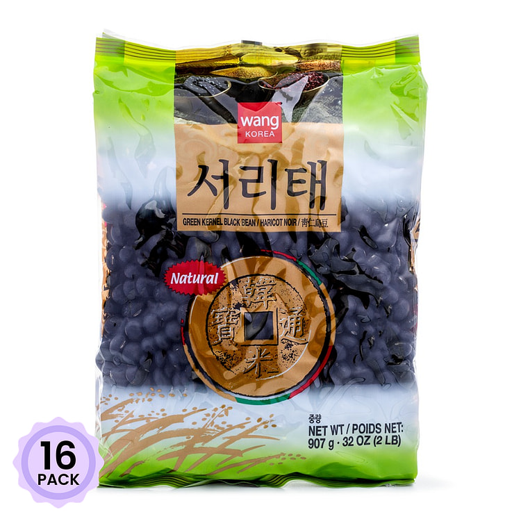 WANG Dried Green Kernel Black Bean 2 lb*16 pack