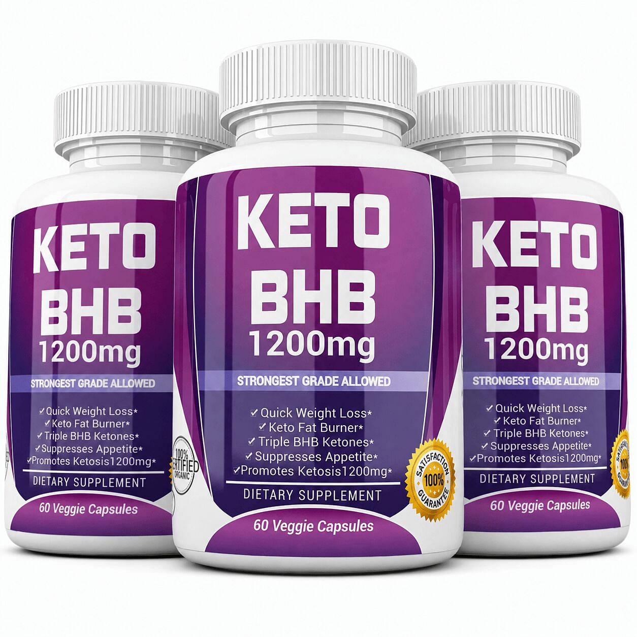 3 X KETO BHB 1200mg PURE Ketone 44.99 bottle