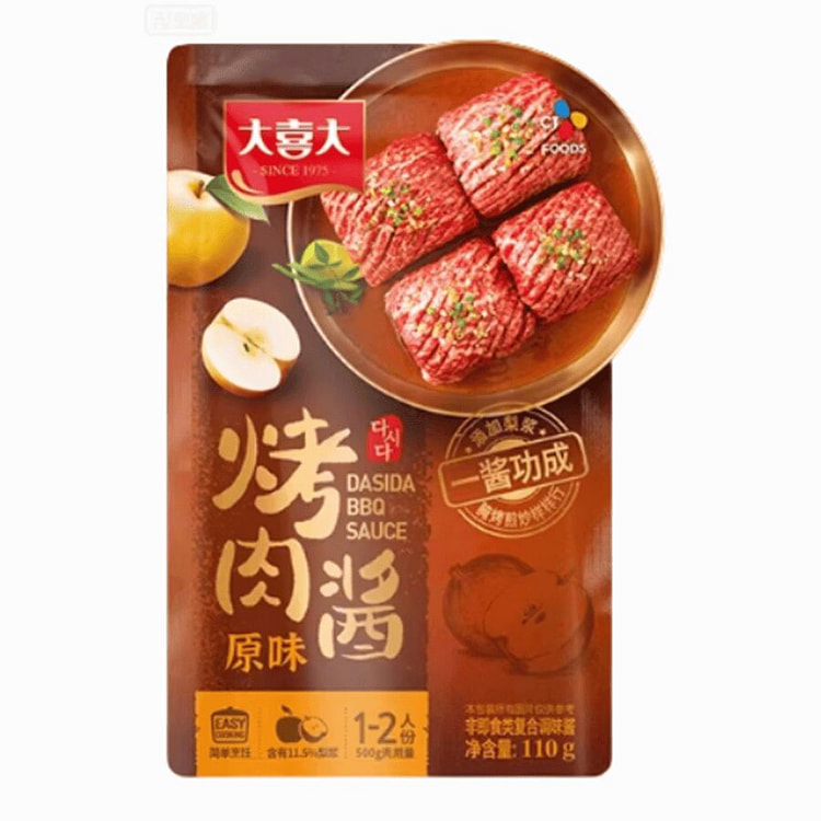 大喜大  烤肉酱韩式烧烤酱料原味 110g*1袋