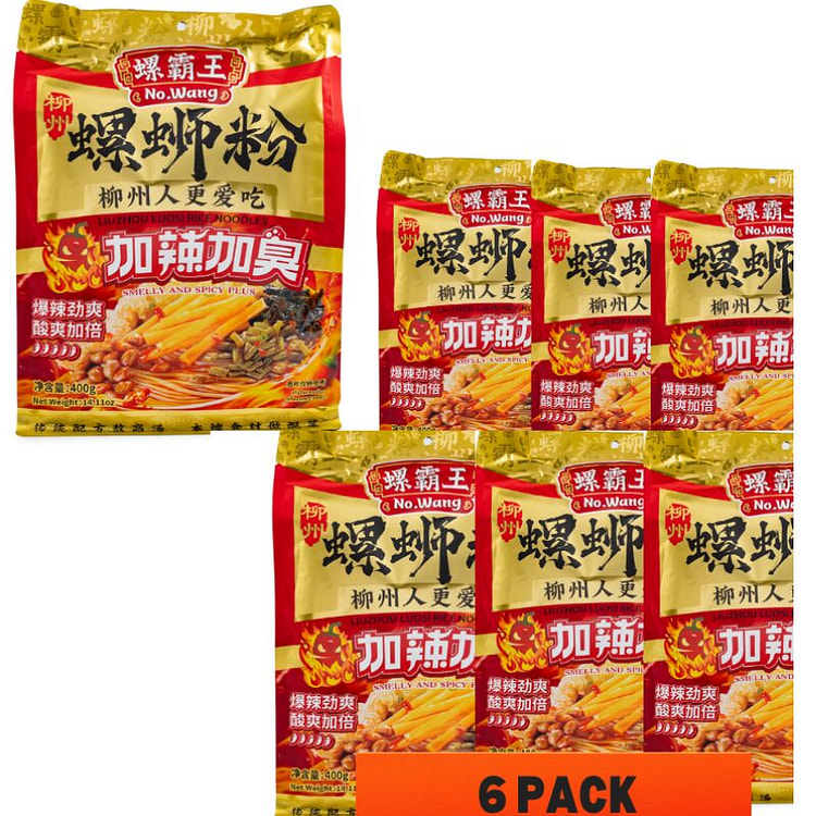400g*6 packs Luobawang Liuzhou Snail Rice Noodles