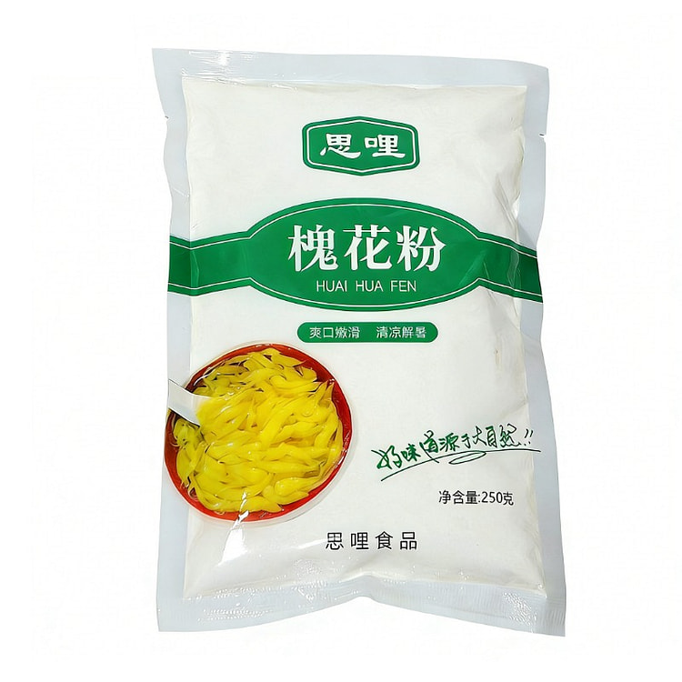 思哩槐花粉凉虾粉广西特产槐花凉夏季小吃250g