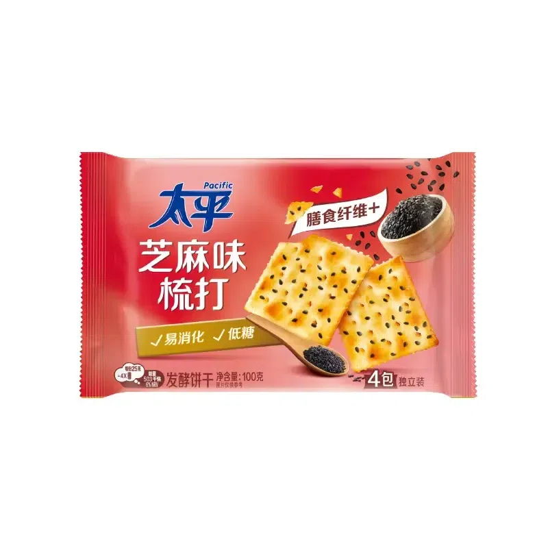 Pacific Taiping Soda Crackers (Sesame Flavor) 1pc 100 g