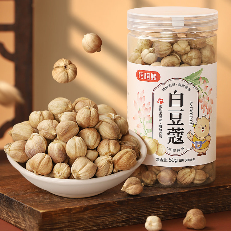 稻稻熊 香料白豆蔻火锅料烧卤料调味料 50g*1罐