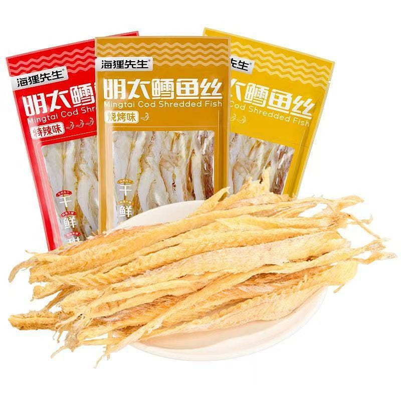 Mr. Beaver Pollock Fish Strips Spicy Flavor 1 pack