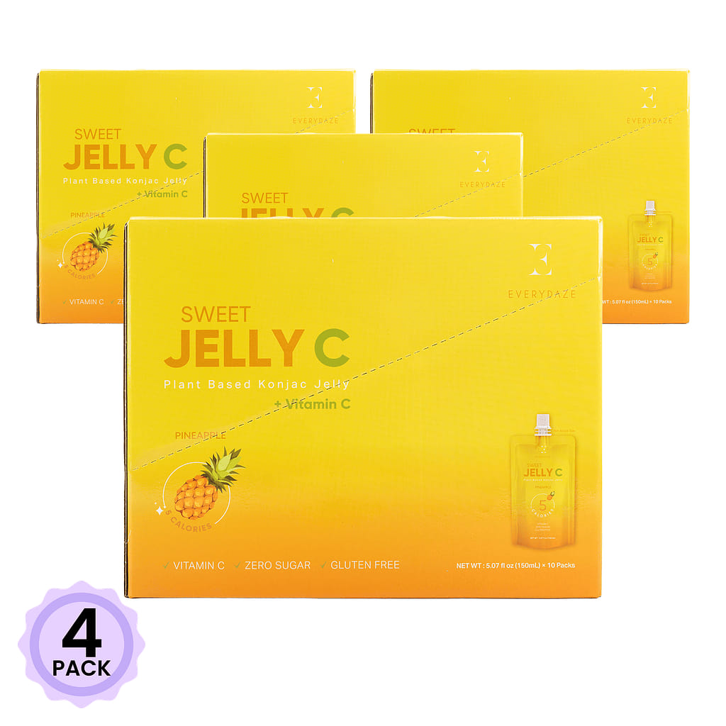 Everydaze Sweet Jelly C Vitamin C Konjac Jelly Pineapple Flavor 150 ml*10 pack*4 pack