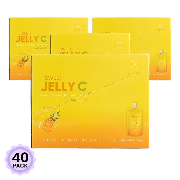 Everydaze Sweet Jelly C 菠萝味魔芋果冻 150 毫升*40 包