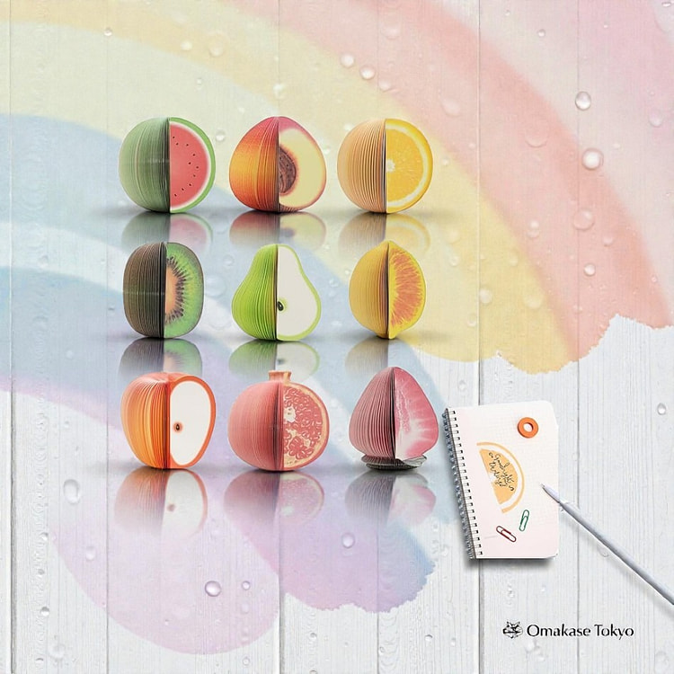 Coollooda 水果便签套装 -3D水果便利贴 300 克