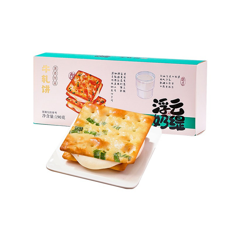 香葱牛扎饼干夹心苏打饼干190g*2 380 克