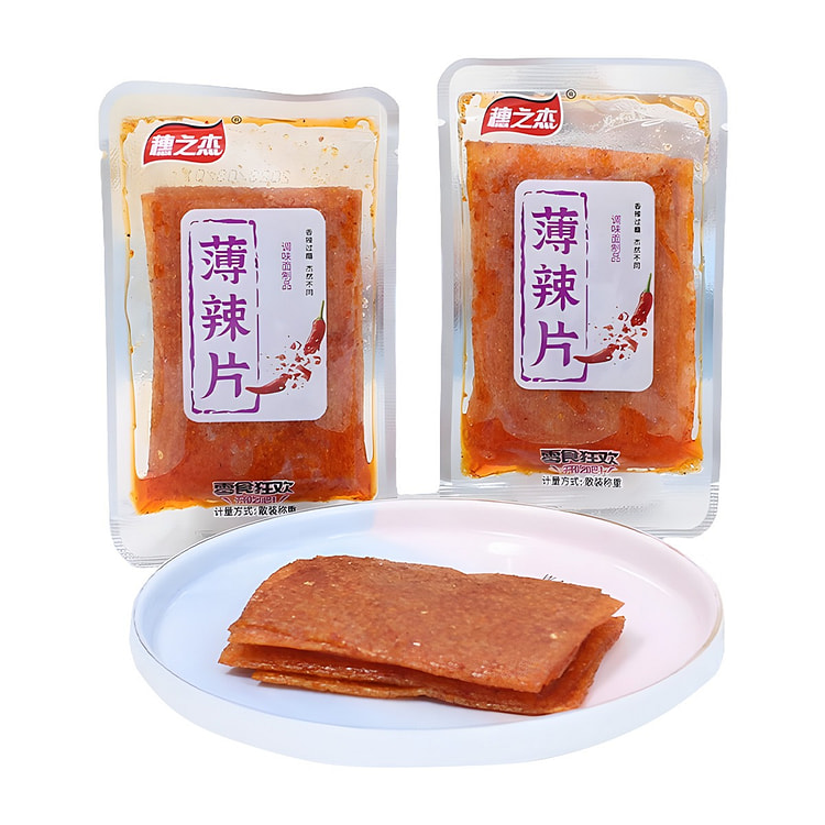 穗之杰 薄辣片 休闲零食熬夜追剧童年风味 500g