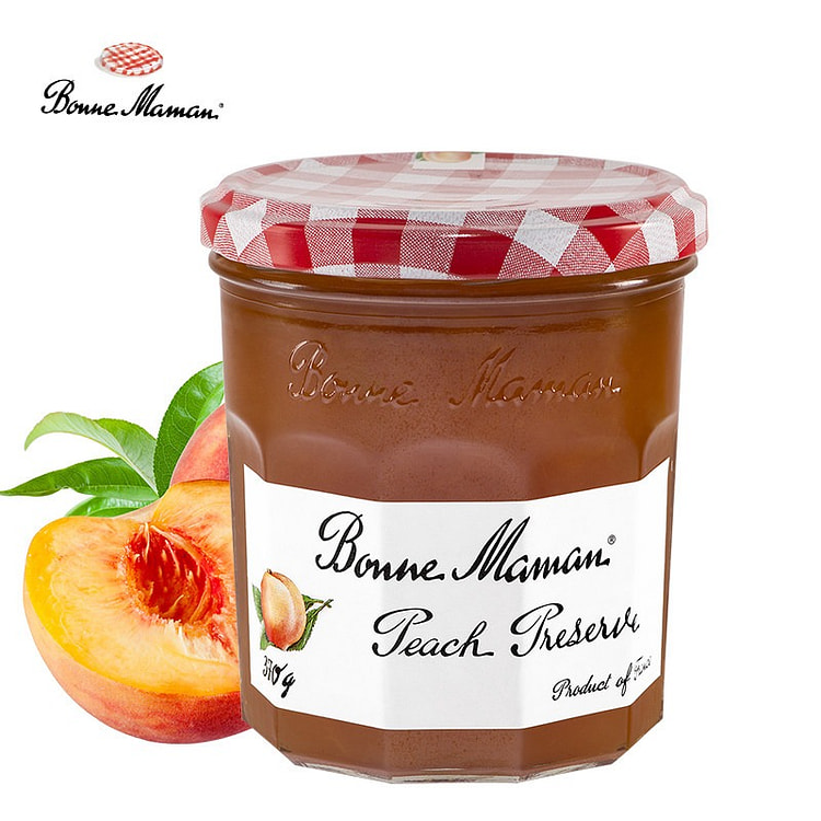 andros French imported peach jam 370 g