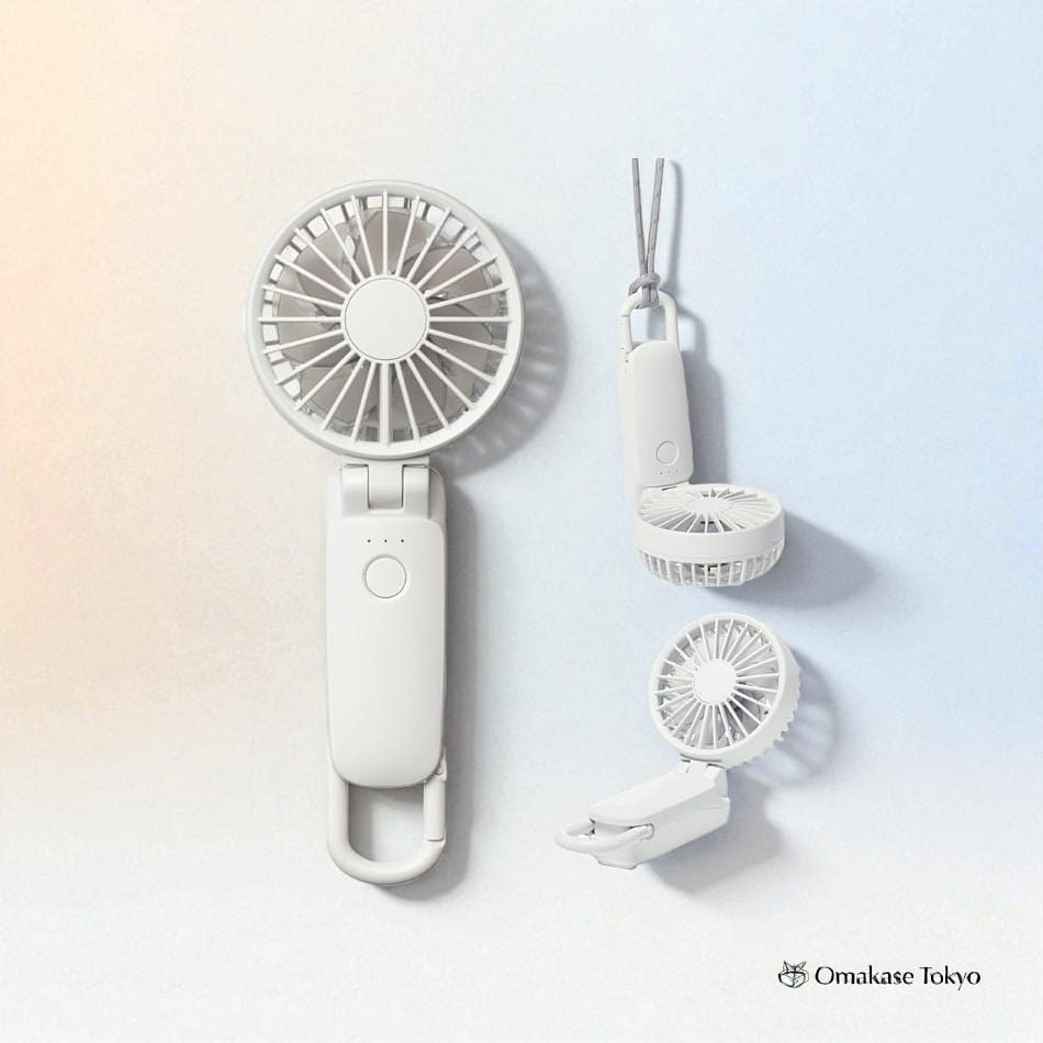 RHYTHM 3.2 Handy Fan Light Gray 150 g