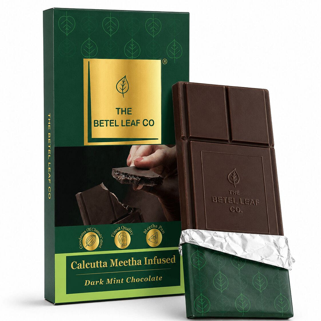The Betel Leaf Co. Paan Chocolate Bar I DARK MINT 14.99 pack