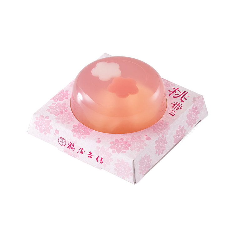 鹤屋吉信 樱花白桃果冻 1枚 1 份