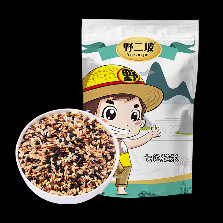 健身七色糙米饭