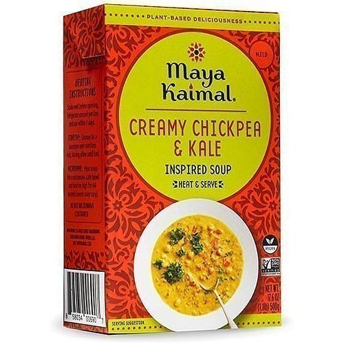 Maya Kaimal Creamy Chickpea & Kale Soup, 17.64 oz pack 17.46 oz