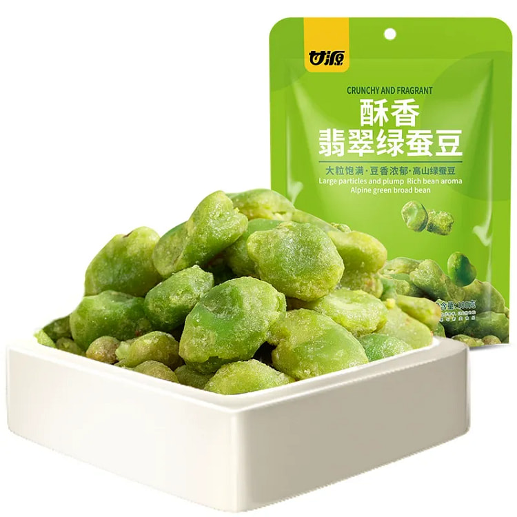 甘源翡翠绿蚕豆（酥香味） 云南保山豆瓣下酒菜1袋 100 克