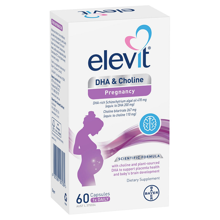 elevit爱乐维胆碱藻油DHA 60粒 1 瓶