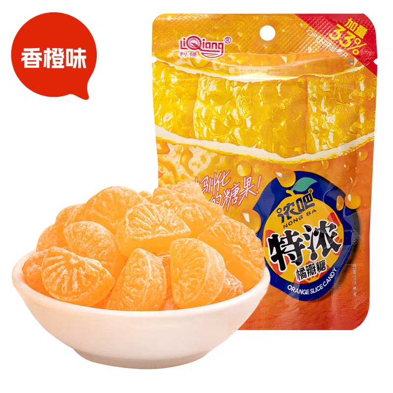 Strong Bar Candy Orange Flavor *2 packs 72 g