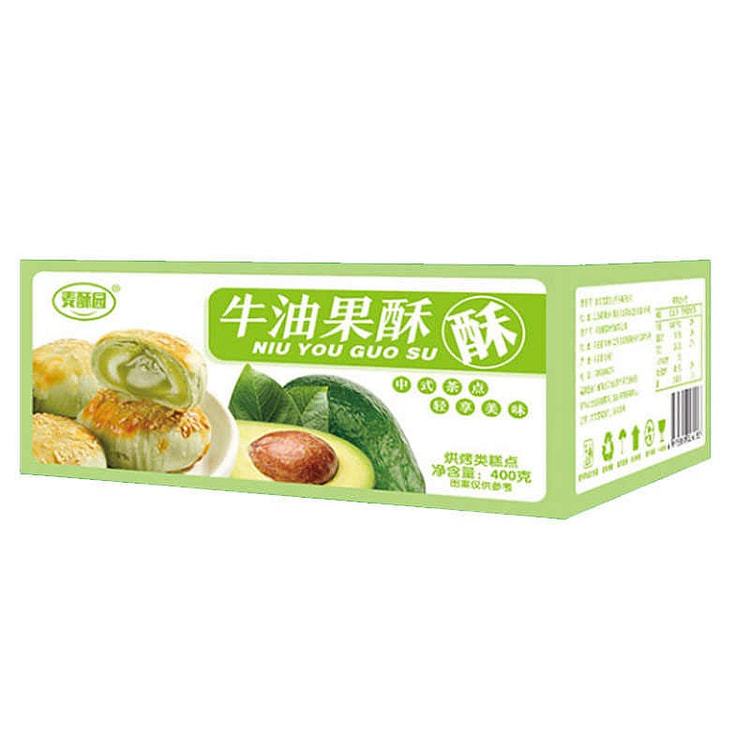 麦酥园 牛油果酥 蛋糕点心休闲零食 雪媚娘早餐面包 400 克