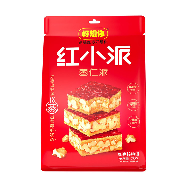 好想你 红小派 红枣核桃 健康滋补零食 78 克