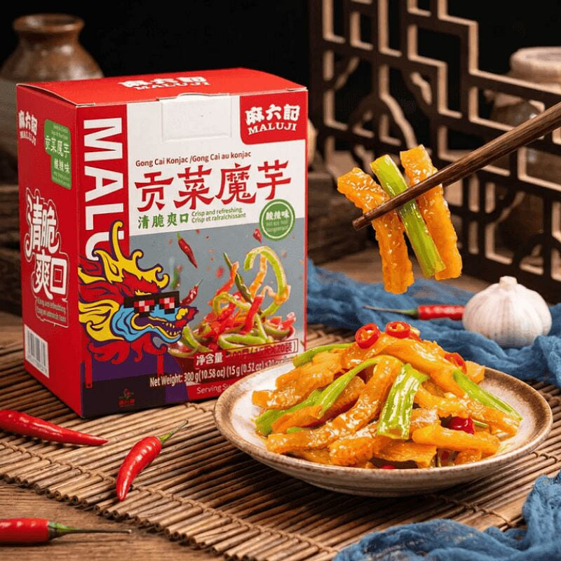 MaLiuJiGongcaiKonjacSnack, Spicy Sour Flavo 300g*1 300 g