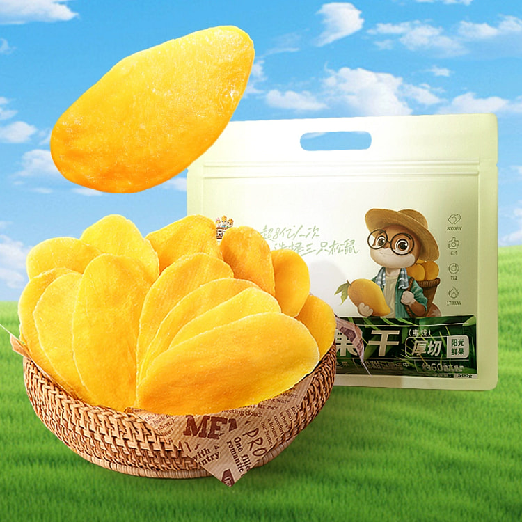 1 bag of dried mangoes, 500g 500 g
